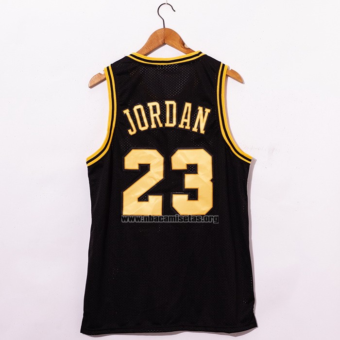 Camiseta Chicago Bulls Michael Jordan NO 23 1998 NBA Fianls Retro Negro